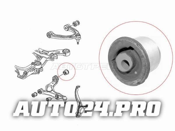 Сайлентблок переднего нижнего рычага (гидравлический)  AUDI Q7 06-15/VOLKSWAGEN TAUREG 03-10/PORSCH