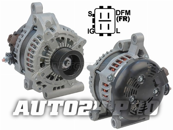 Генератор TOYOTA LAND CRUISER J200/LEXUS LX 570 J201 4.6/5.7 08-15 1/3URFE 12V 180A