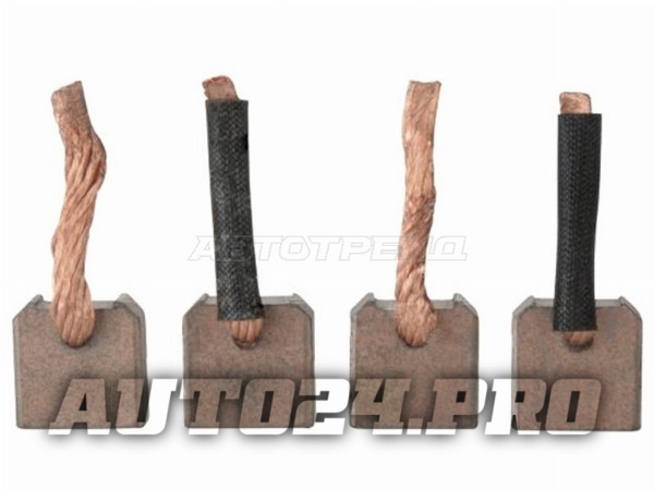 Щетка генератора/стартера 4 шт. MMC PAJERO II 2.8 93-95 4M40/HYUNDAI H-1 2.5TD 97- 4D56/TERRACAN 2.5