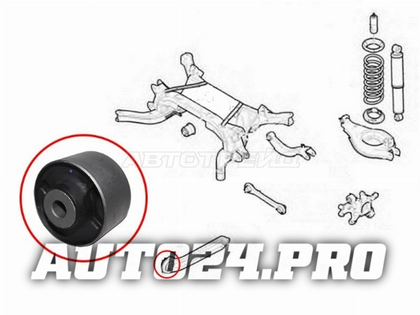 Сайлентблок заднего продольного рычага CHEVROLET CAPTIVA /DAEWOO WINSTORM/OPEL ANTARA 07-