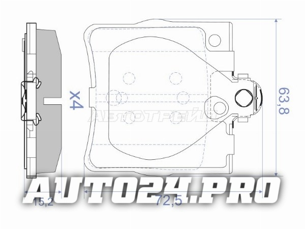 Колодки тормозные зад MERCEDES W203/CL203/C209
