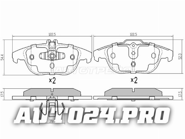 Колодки тормозные зад MERCEDES C-CLASS 204 11-/E-CLASS 207 11-