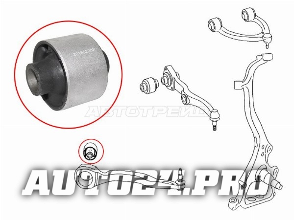 Сайлентблок переднего нижнего продольного рычага (до 2011) MERCEDES-BENZ W221 05-13/C216 06-