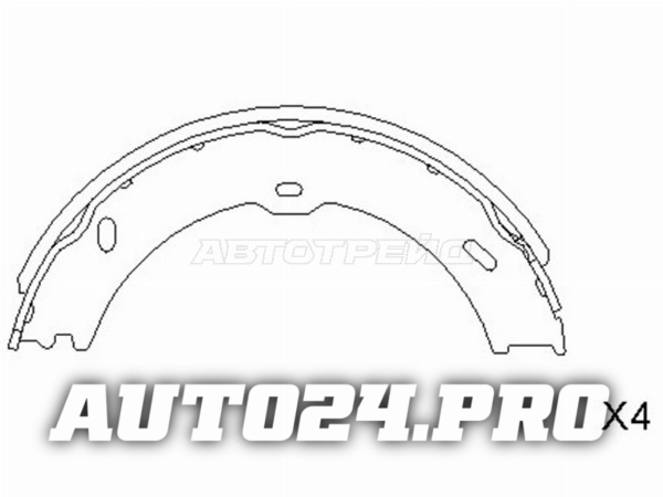 Колодки ручного тормоза MERCEDES SPRINTER 06-/VW CRAFTER 06-