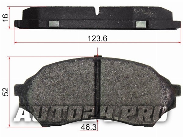 Колодки тормозные перед MAZDA FAMILIA BJ 98-04