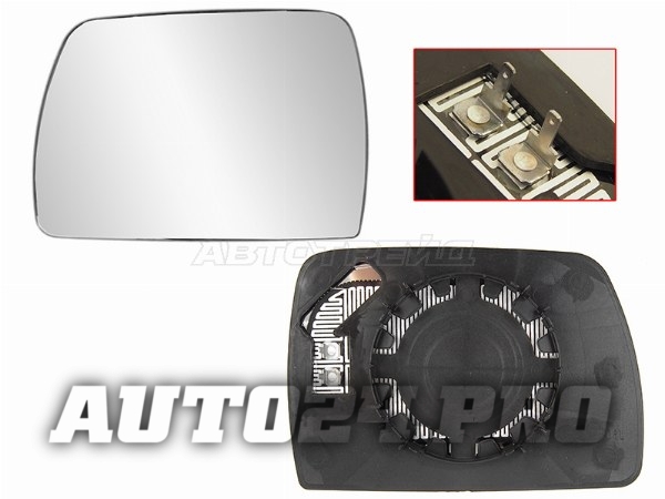 Полотно зеркала BMW X3 E83 03-10 LH асферическое с обогревом