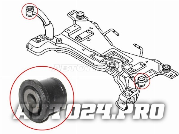 Сайлентблок передней балки  MAZDA 3/AXELA 09-13/FORD FOCUS II 04-11/C-MAX 03-07