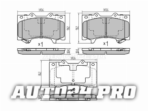 Колодки тормозные перед NISSAN PATROL Y62 10-