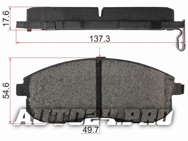 Колодки тормозные перед NISSAN TEANA 32  VQ25/JUKE F15 MR16DD