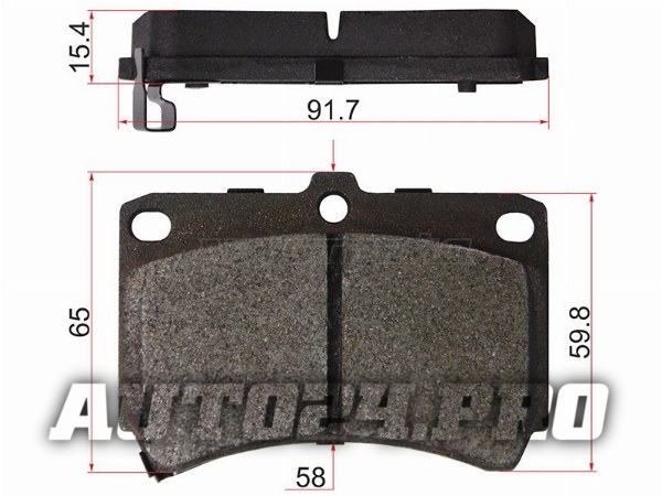 Колодки тормозные перед MAZDA DEMIO DW/KIA RIO 00-05