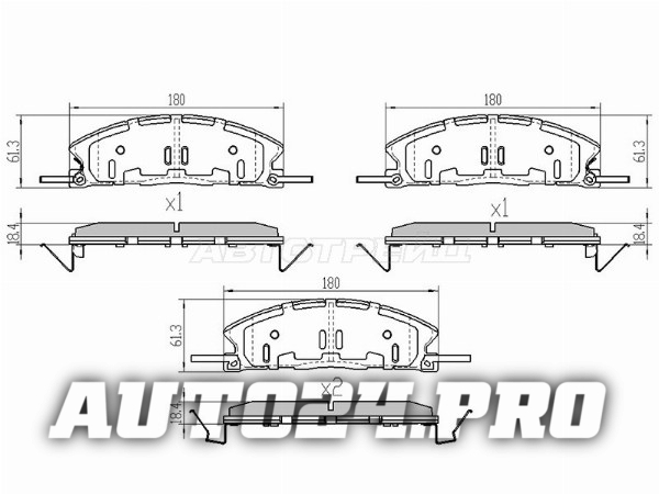Колодки тормозные перед FORD EXPLORER 3/5