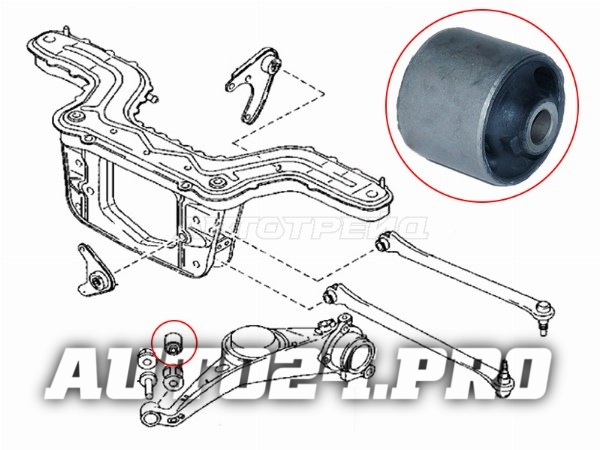 Сайлентблок заднего продольного рычага FORD ESCAPE 01-06/ECOSPORT 14-/ MAZDA TRIBUTE 01-11
