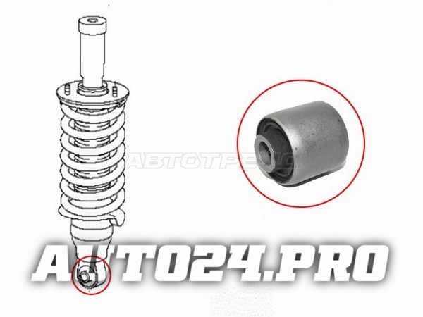 Сайлентблок переднего амортизатора NISSAN PATROL 62 10-/LAND ROVER RANGE ROVER 02-12