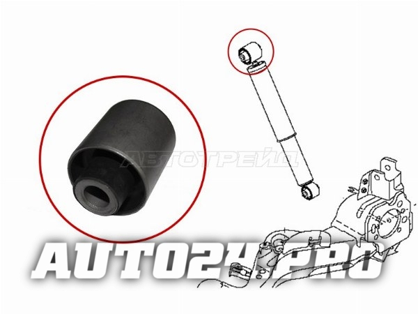 Сайлентблок заднего амортизатора верхний NISSAN QASHQAI/DUALIS 06-13
