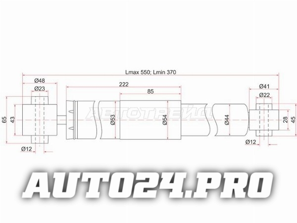 Амортизатор задний NISSAN QASHQAI/DUALIS/ROGUE S35/X-TRAIL 07-  LH=RH