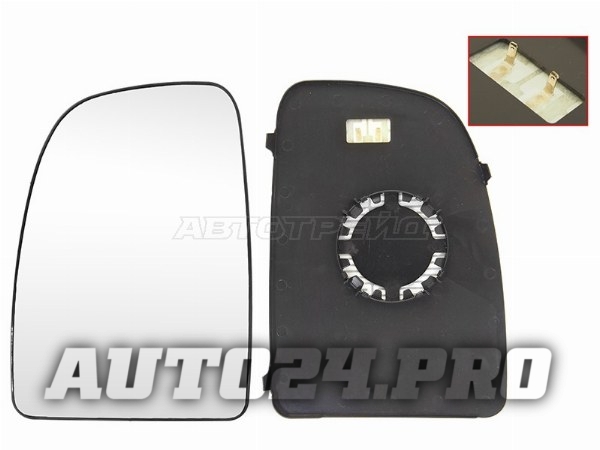 Полотно зеркала CITROEN JUMPER/FIAT DUCATO/PEUGEOT BOXER 06- LH верхняя часть
