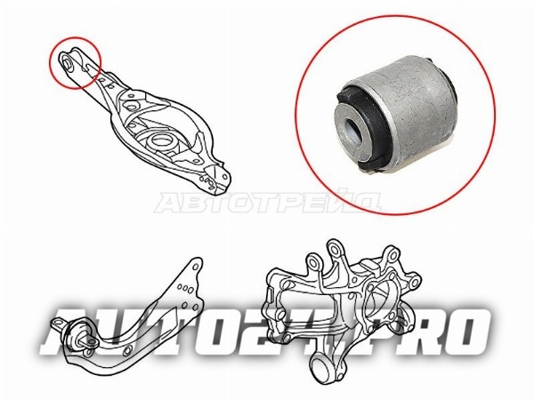 Сайлентблок заднего поперечного рычага (под пружин) MAZDA 6 12-/CX-5 11-/MAZDA 3 13-