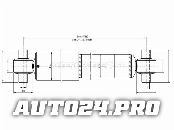 Амортизатор задний MAZDA 6/ATENZA 02- LH=RH