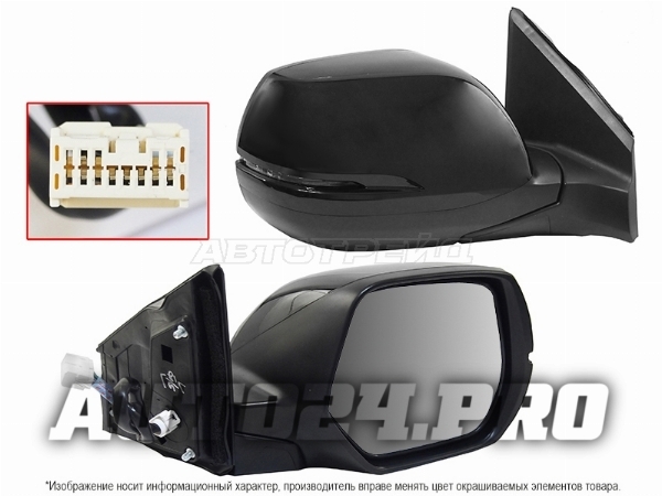 Зеркало HONDA CR-V 12-18 RH поворот, обогрев, 7конт.