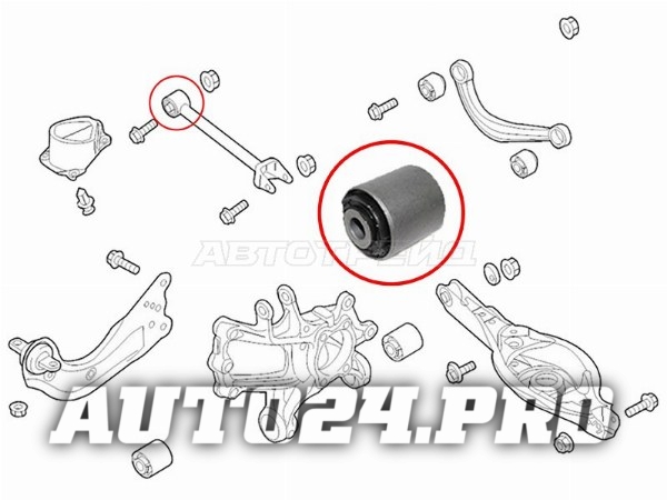 Сайлентблок заднего нижнего поперечного рычага MAZDA CX-5 11-/MAZDA 6 12-/MAZDA 3 13-