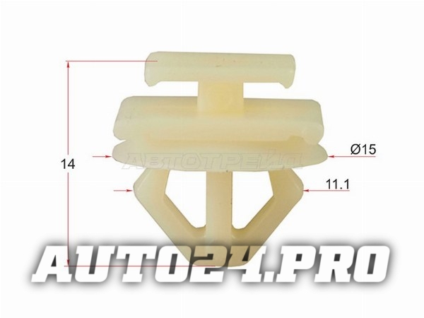 Клипса молдинга PEUGEOT/CITROEN (1 шт.)