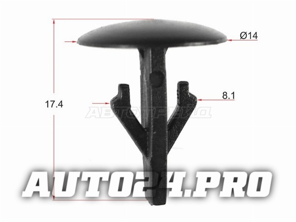 Клипса обшивки капота HONDA (1 шт.)