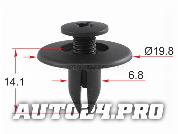 Клипса крепежная SUBARU (1 шт.)