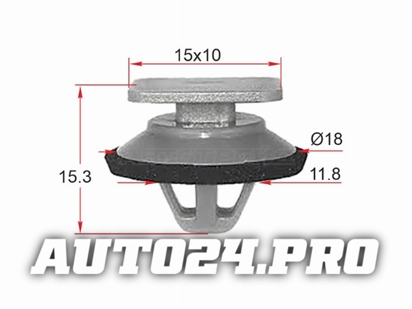 Клипса накладки кузова MAZDA (1 шт.)