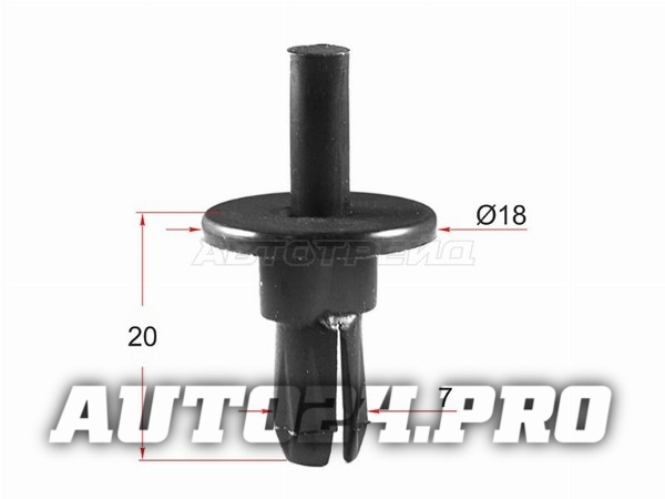 Клипса решетки радиатора FORD (1 шт.)