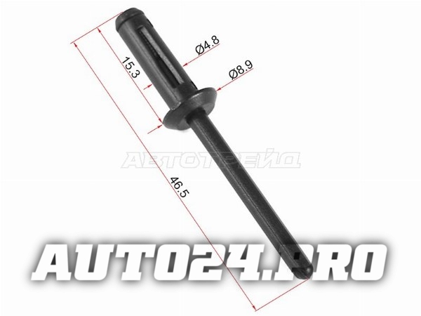 Клипса заклепка GM/FORD (1 шт.)