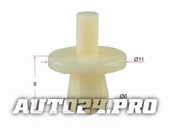 Клипса решетки радиатора GM/DAEWOO (1 шт.)