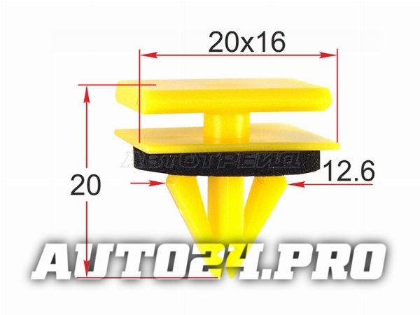 Клипса молдинга кузова GM/CHEVROLET (1 шт.)