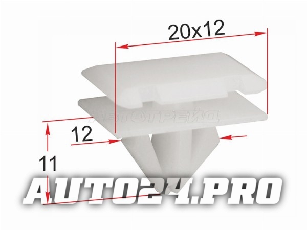 Клипса молдинга кузова GM (1 шт.)