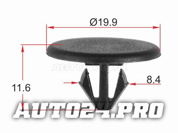 Клипса обшивки кузова CITROEN/PEUGEOT (1 шт.)
