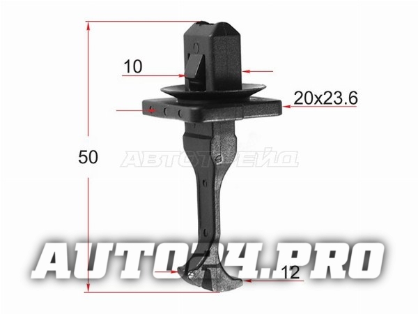 Клипса крепления накладки передней стойки TOYOTA/LEXUS (1 шт.)