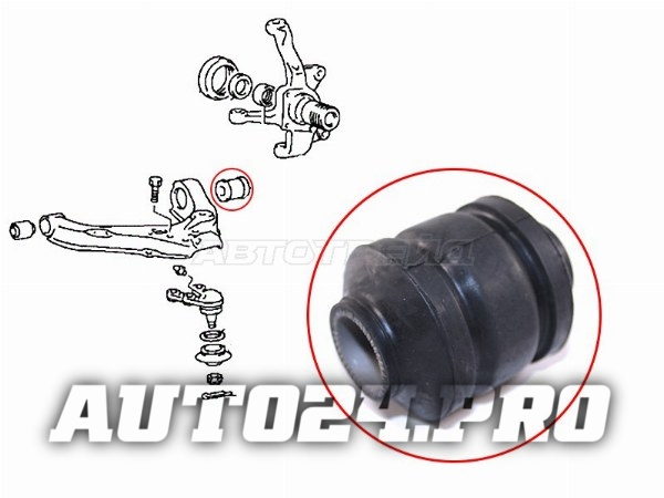 Сайлентблок переднего нижнего рычага задний MITSUBISHI DELICA/L300 89-99