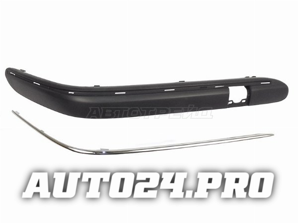 Молдинг бампера MERCEDES W203 00-07 RH с хромом