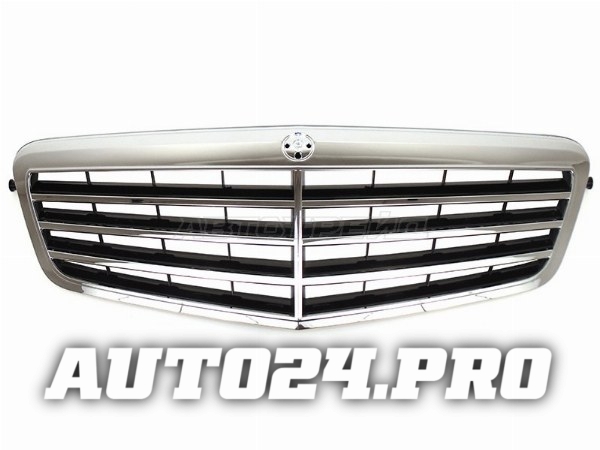 Решетка радиатора MERCEDES E-CLASS W212 09-13 черная/хром