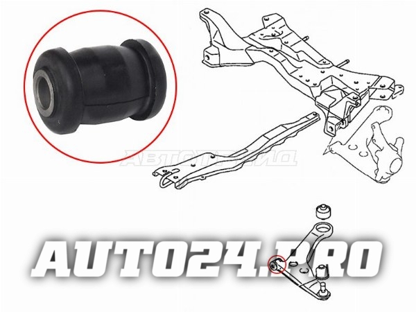 Сайлентблок переднего нижнего рычага передний MITSUBISHI LANCER 00-09/DINGO 98-02/DION 00-04