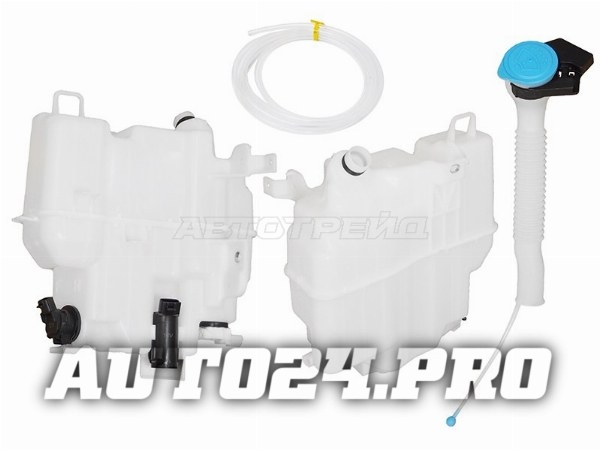 Бачок омывателя MAZDA 3 13-18/MAZDA 6 12-18 с горловиной(MZ6), 2 мотора, датчик уровня (большой)