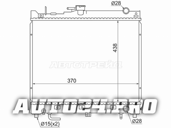 Радиатор Suzuki Jimny 98-19 / Jimny Sierra 02-18 / Jimny Wide 98-02
