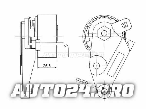 Ролик ремня ГРМ натяжной FORD FOCUS/FUSION/MAZDA DEMIO/2 1,25/1,4/1,6