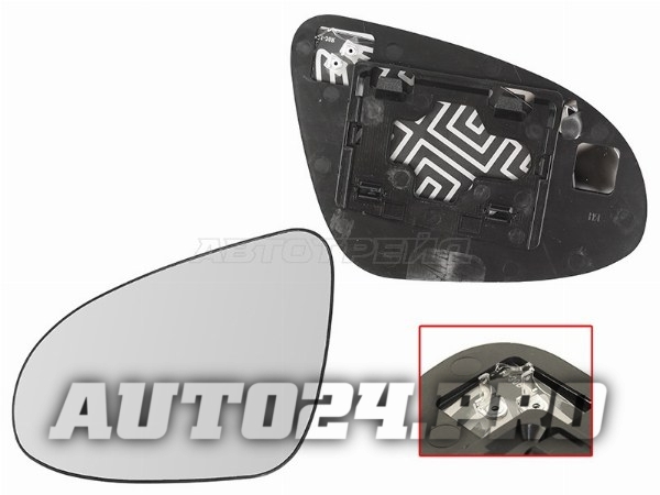 Полотно зеркала TOYOTA CAMRY 11-17 LH сферическое с обогревом