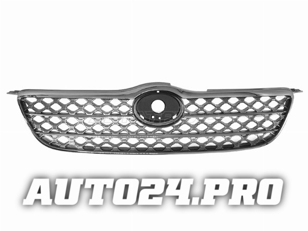 Решетка радиатора TOYOTA COROLLA 00-02 черная с хромом