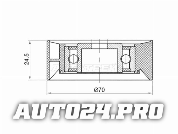 Ролик приводного ремня натяжителя BMW 3/5/7/X3/X5 1,6/1,8/2,0/2,5/3,0