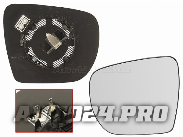 Полотно зеркала HYUNDAI TUCSON/IX35 10-15 LH сферическое с обогревом
