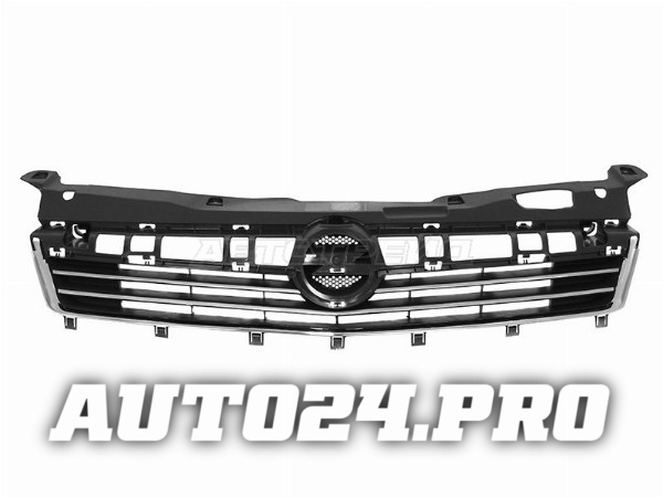 Решетка радиатора OPEL ASTRA 07-14 4D/5D с хром молдингами