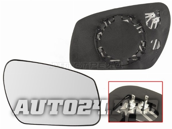 Полотно зеркала FORD FOCUS II 05-08/FUSION 05-12/MONDEO 00-07/C-MAX 03-07/FIESTA 01-08  RH сферическ