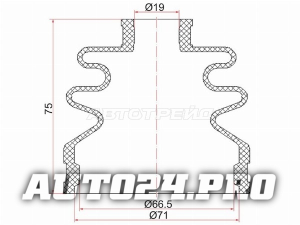 Пыльник шруса наружный SUBARU OUTBACK 03-09 B13/SUZUKI SWIFT04-09 1.3L (2 хомута. резина)