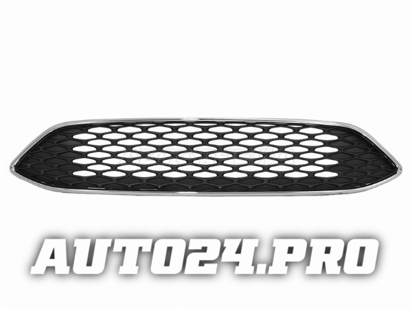 Решетка радиатора FORD FOCUS III 15-19 с хром молдингом (дизайн сетка)